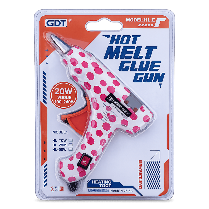 Pistol silicon cald 20W mini GDT pentru lipit hobby si uz casnic